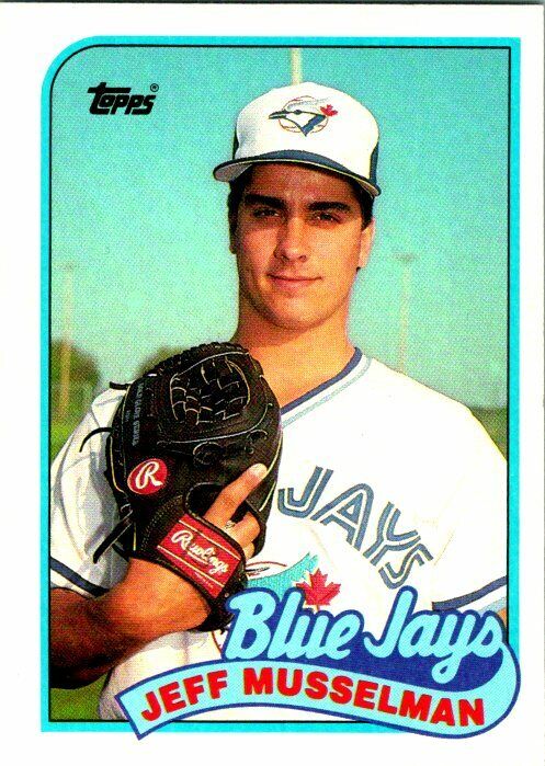 Jeff Musselman Toronto Blue Jays 1989 Topps Misprint Card Minnesota Backside