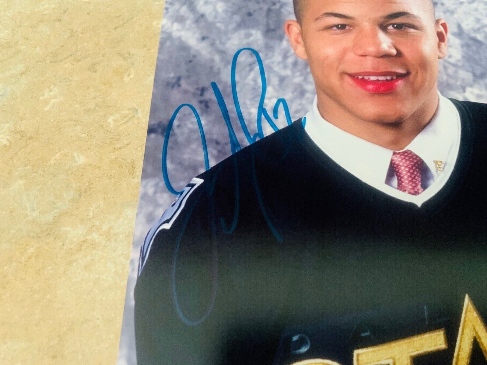 Jarome Iginla Dallas Stars Rookie Autographed 8x10 Photo JSA COA #HH75246