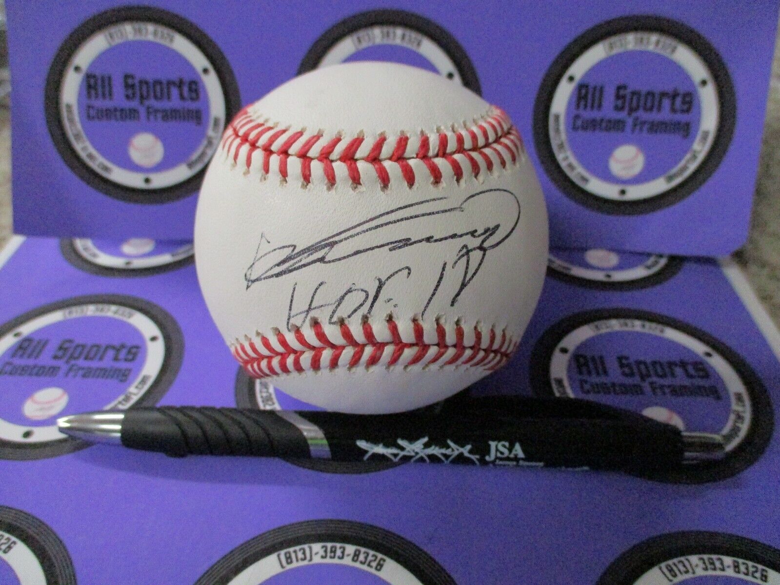 Vladimir Guerrero Angels HOF 2018 Autographed Rawlings Baseball JSA #MM91863