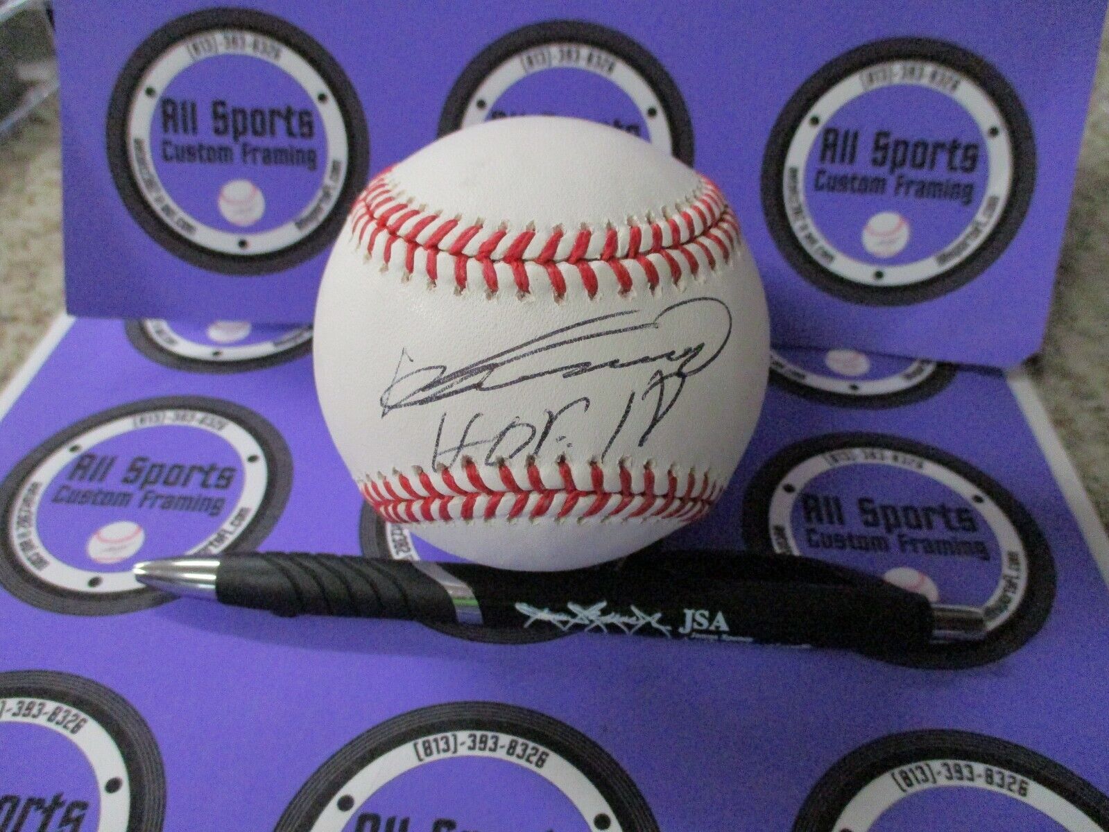 Vladimir Guerrero Angels HOF 2018 Autographed Rawlings Baseball JSA #MM91863