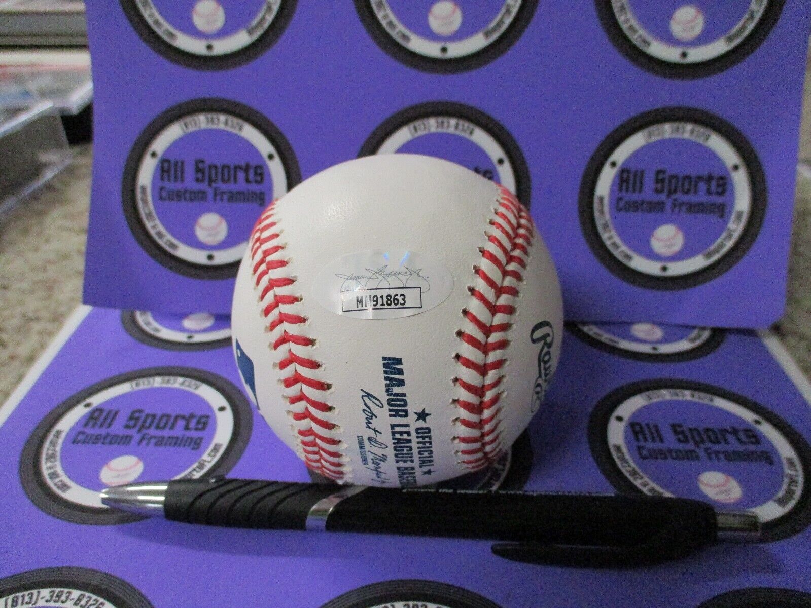 Vladimir Guerrero Angels HOF 2018 Autographed Rawlings Baseball JSA #MM91863