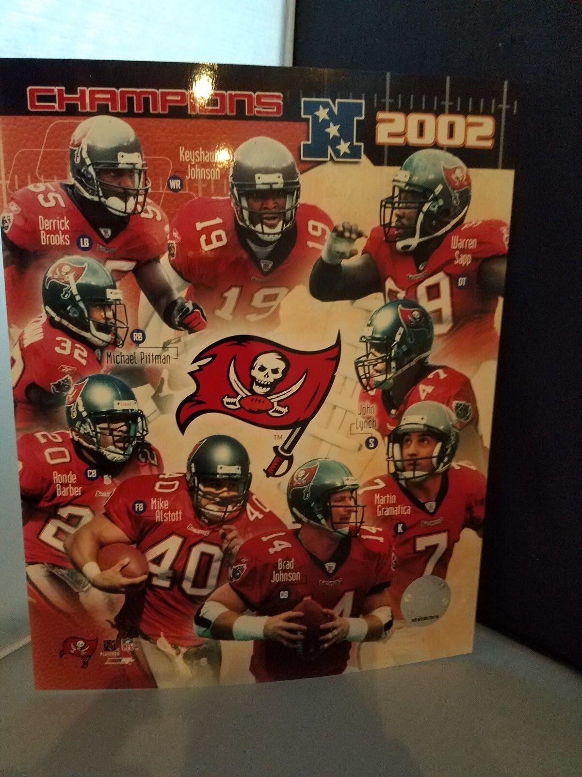 TAMPA BAY BUCCANEERS 2002 CHAMPIONS 8 X 10 PHOTO