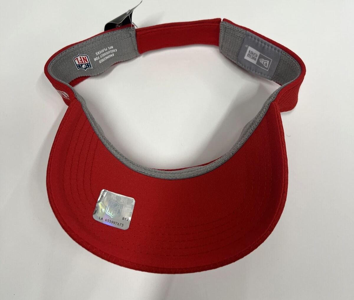 Tampa Bay Buccaneers Red Visor Hat New W/ Hologram Sticker NEW ERA Brand  NWT