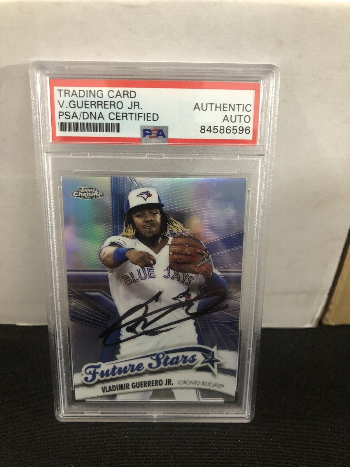 Vladimir Guerrero Jr. Autographed 2020 Topps Chrome Future  Stars Card PSA