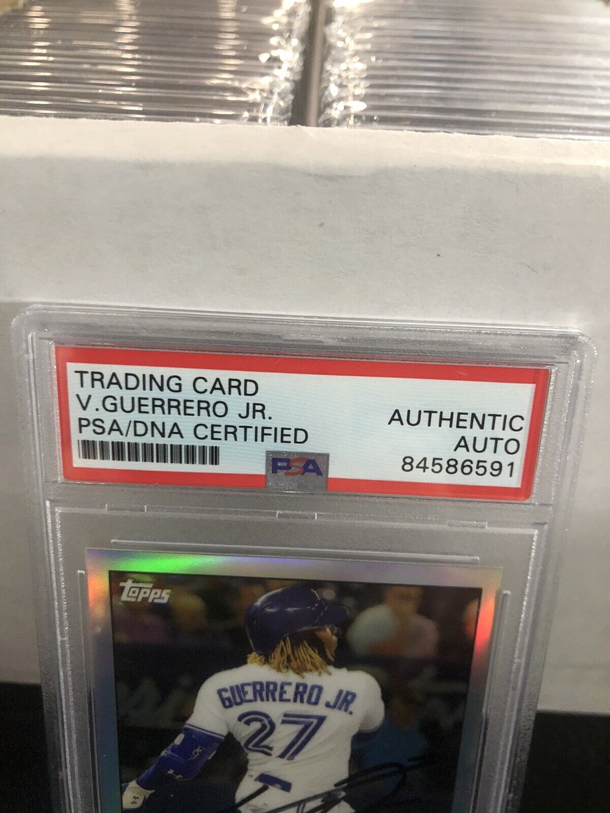 Vladimir Guerrero Jr. Autographed 2020 Topps 35th Card PSA Slabbed