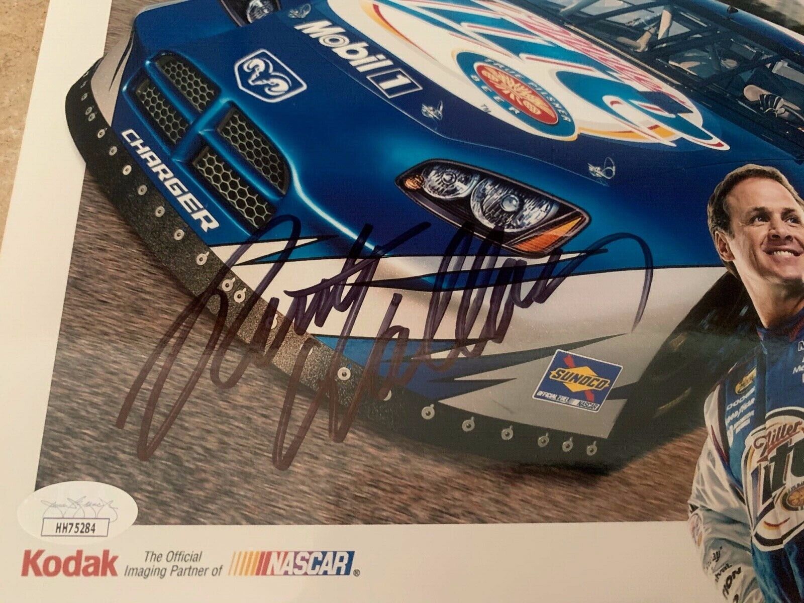 Rusty Wallace #2 Miller Lite Autographed Nascar 8x10 Photo B JSA COA #HH75284