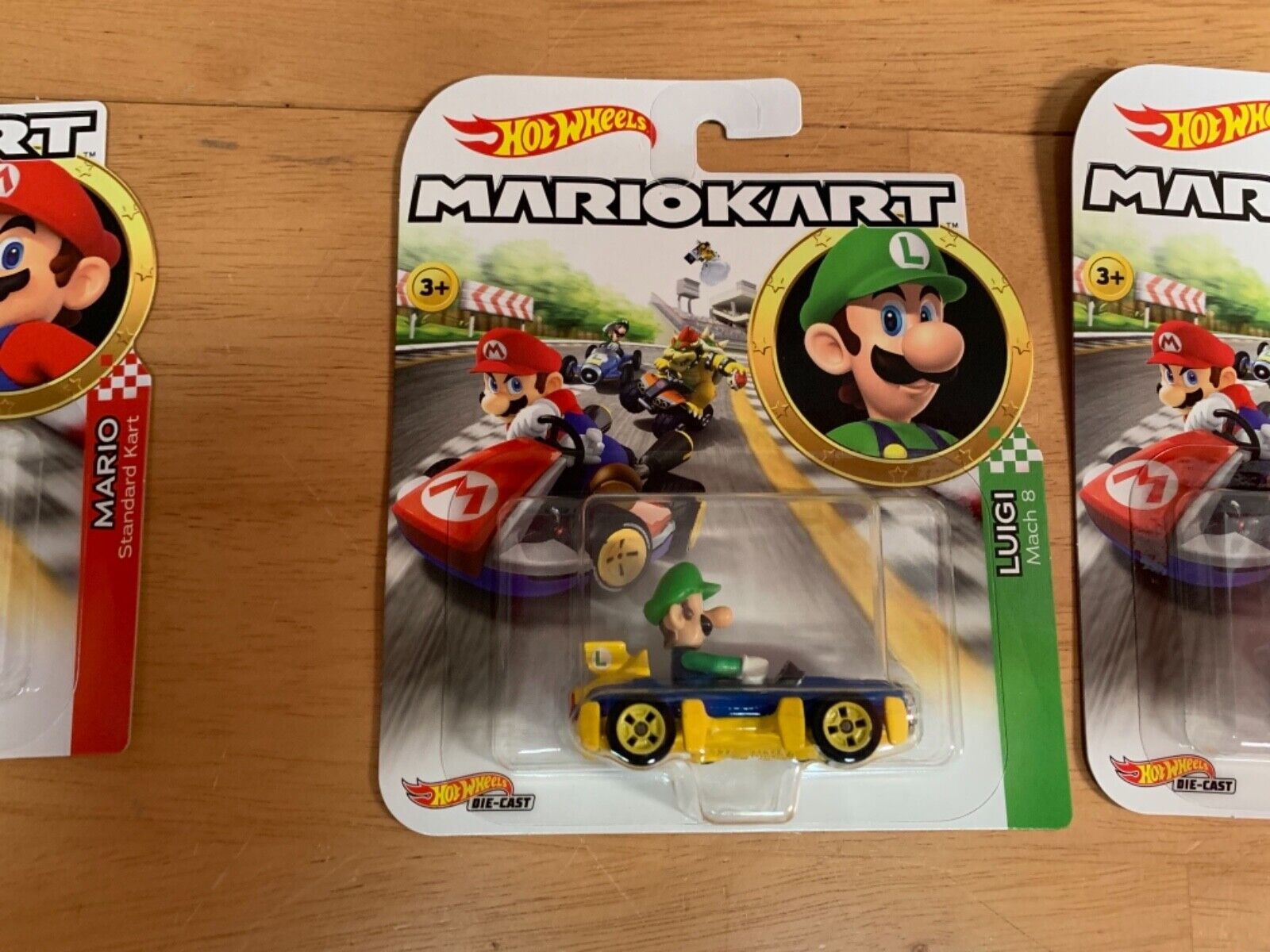 Hot Wheels Diecast Mario Kart Set of 5 Cars