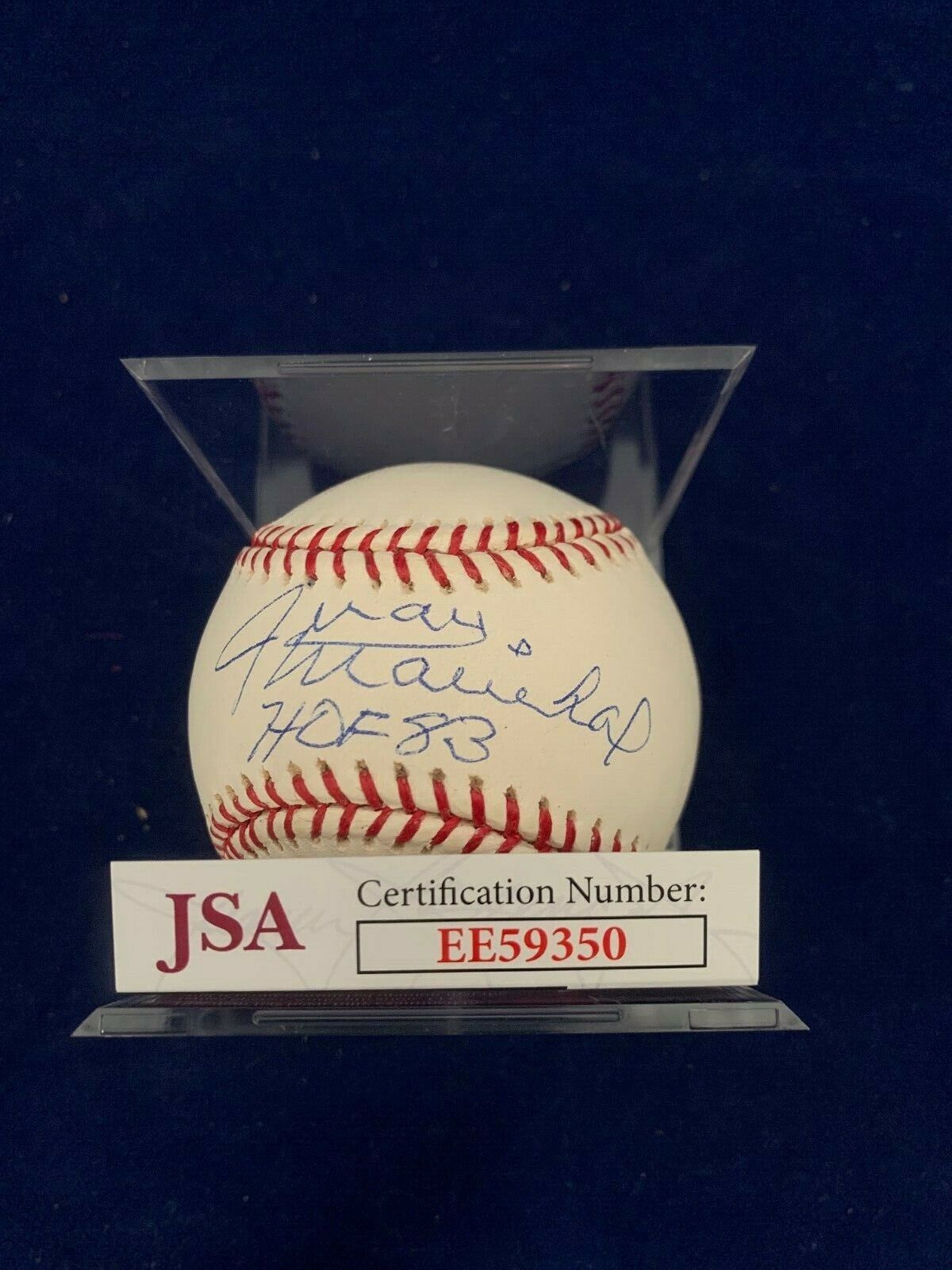 Juan Marichal Hall of Fame 1983 Signed Baseball with JSA COA