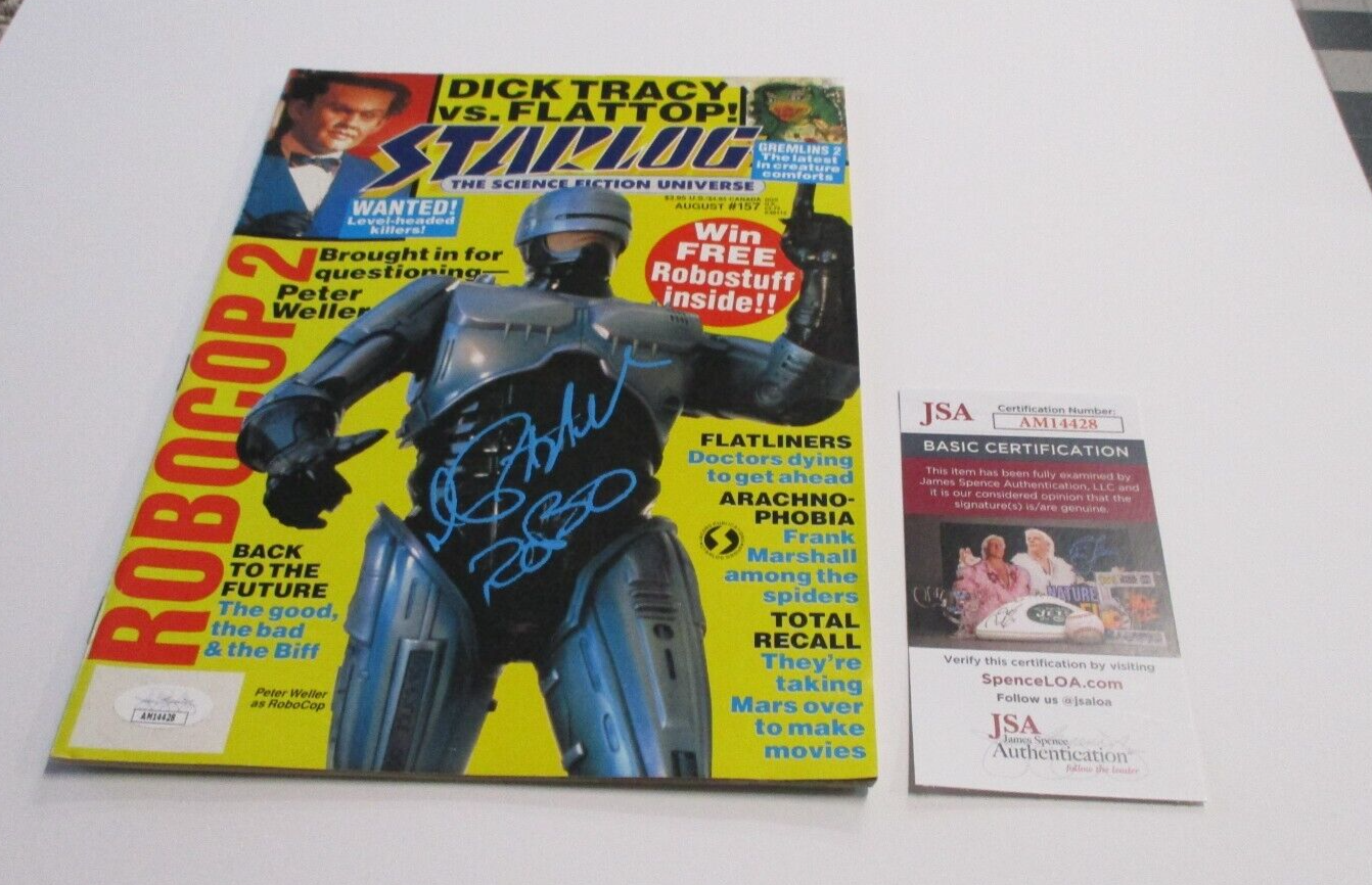 Peter Walker "Robo Cop" Autographed Signed Star log Magazine JSA COA #AM14428