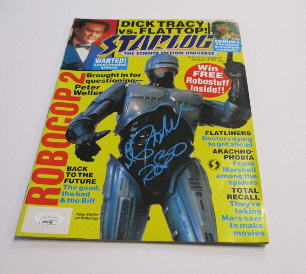 Peter Walker "Robo Cop" Autographed Signed Star log Magazine JSA COA #AM14428