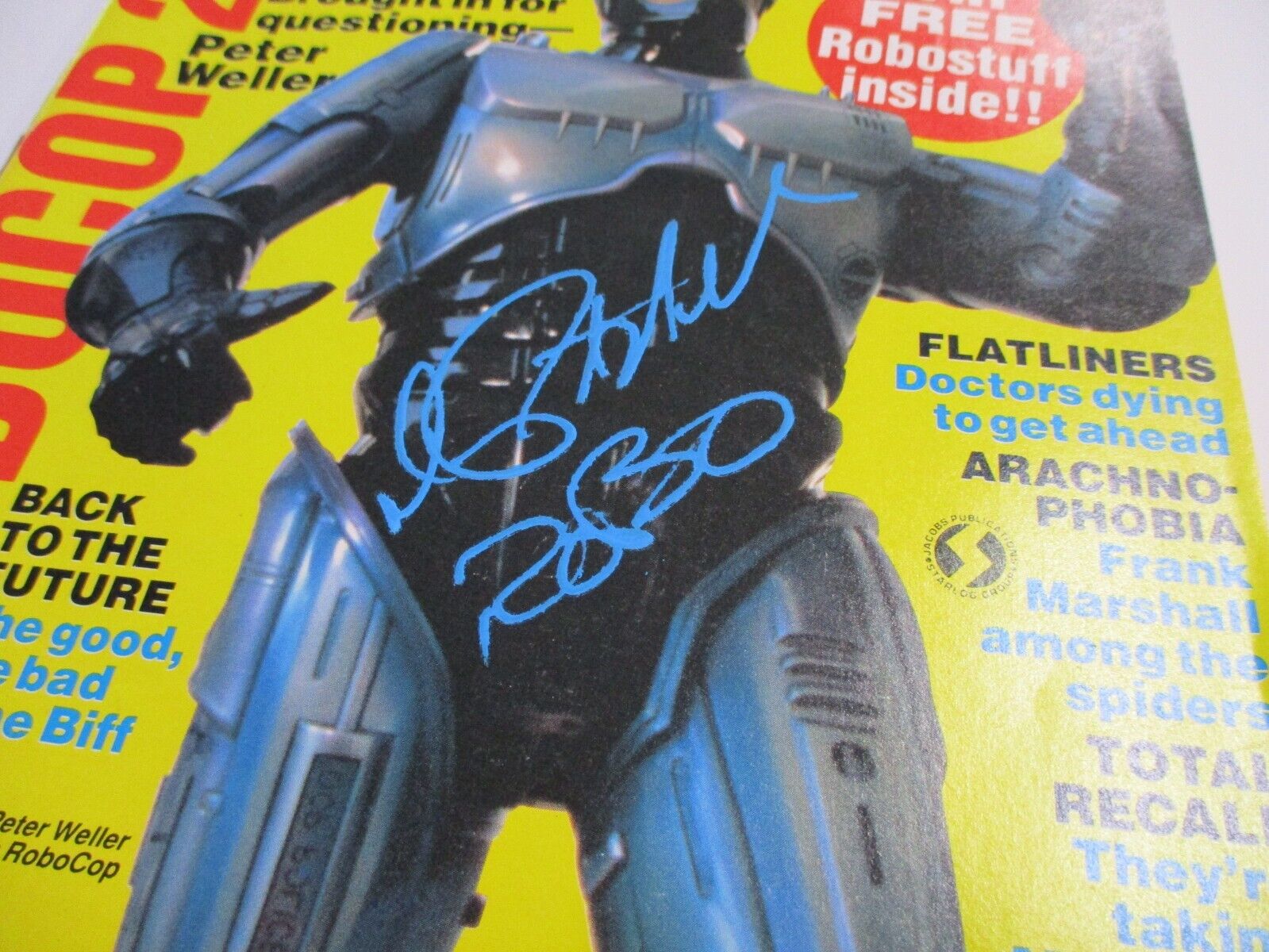 Peter Walker "Robo Cop" Autographed Signed Star log Magazine JSA COA #AM14428