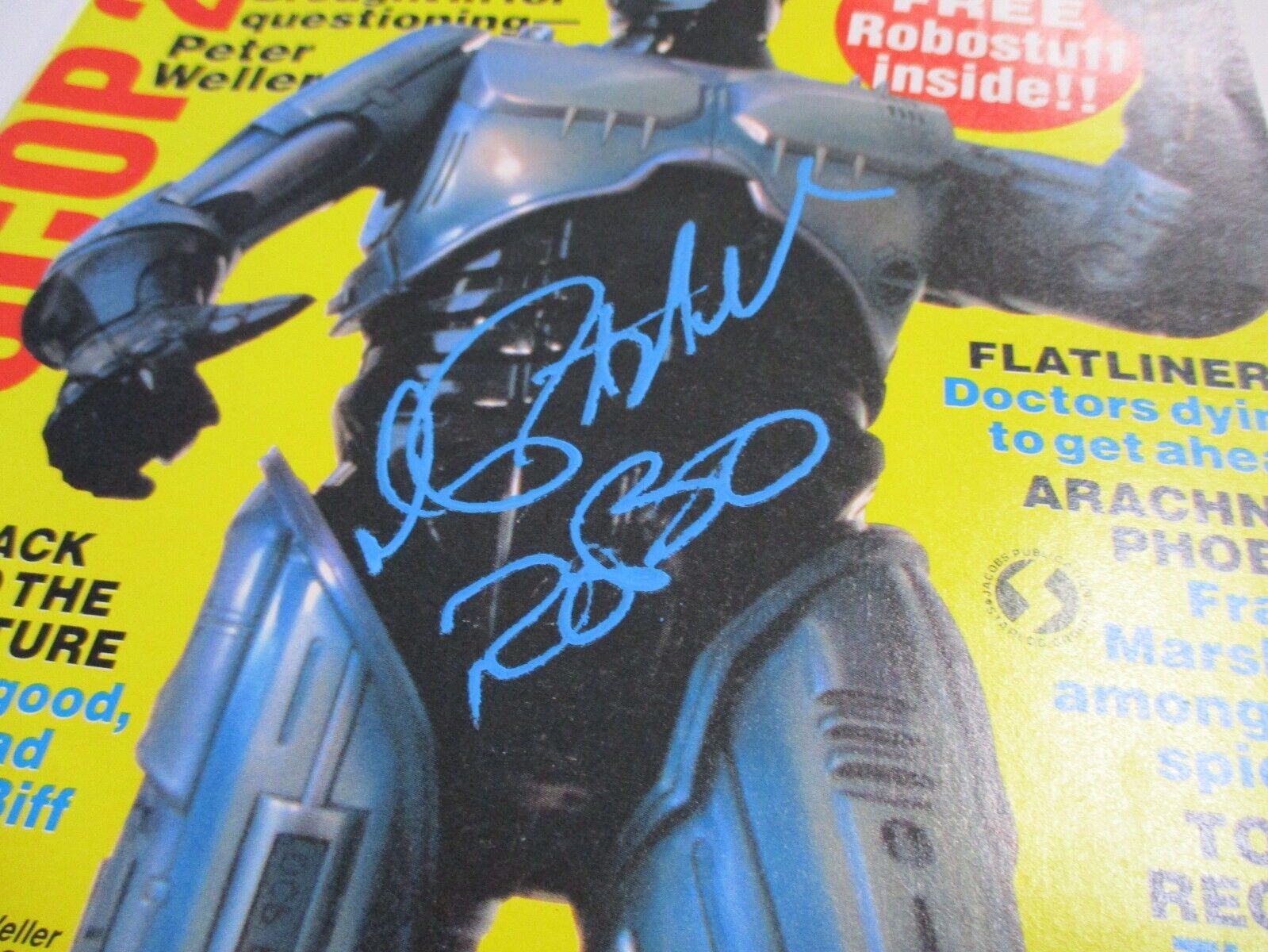 Peter Walker "Robo Cop" Autographed Signed Star log Magazine JSA COA #AM14428