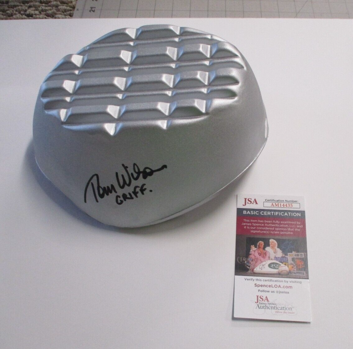 Tom Wilson "Griff" Back To The Future P2 Autographed Signed Griff Helmet JSA COA