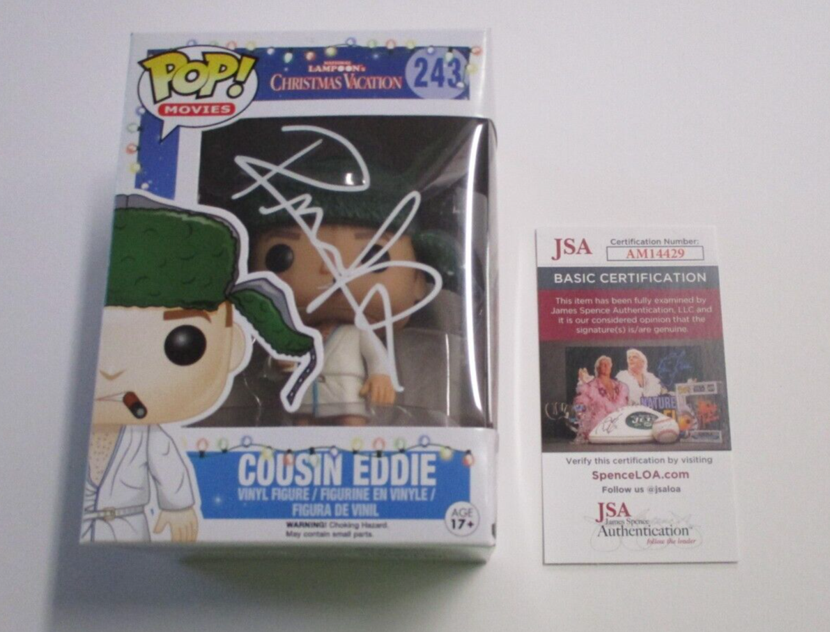 Randy Quaid "Cousin Eddie" Autographed Signed Christmas Funko Pop #243 JSA COA