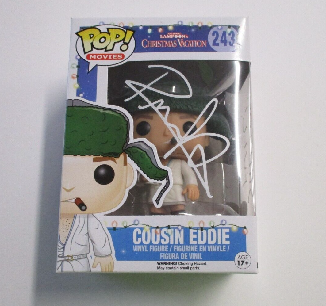 Randy Quaid "Cousin Eddie" Autographed Signed Christmas Funko Pop #243 JSA COA