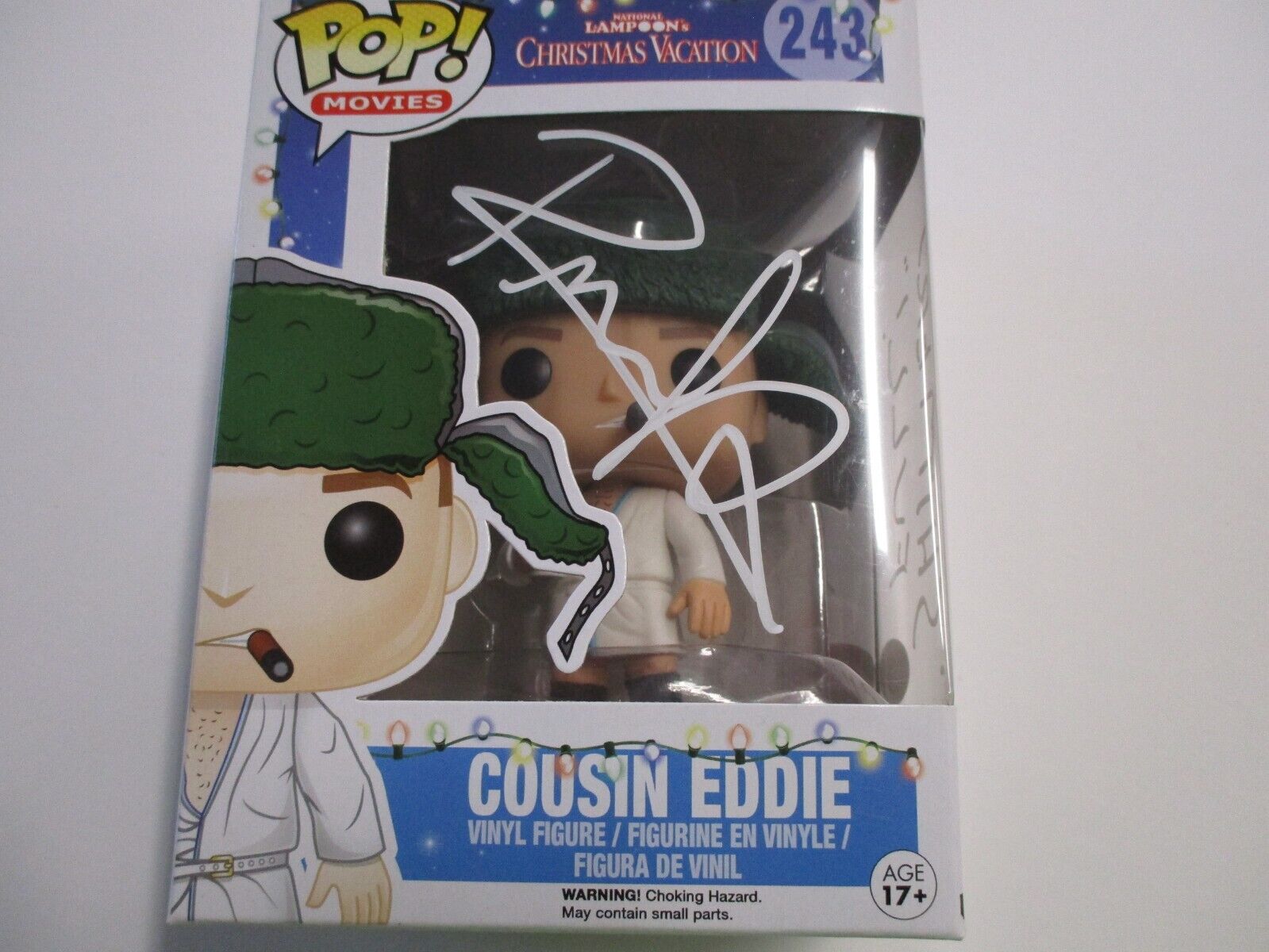 Randy Quaid "Cousin Eddie" Autographed Signed Christmas Funko Pop #243 JSA COA