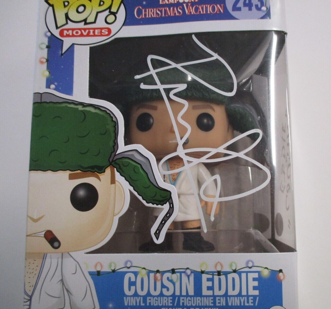 Randy Quaid "Cousin Eddie" Autographed Signed Christmas Funko Pop #243 JSA COA 2