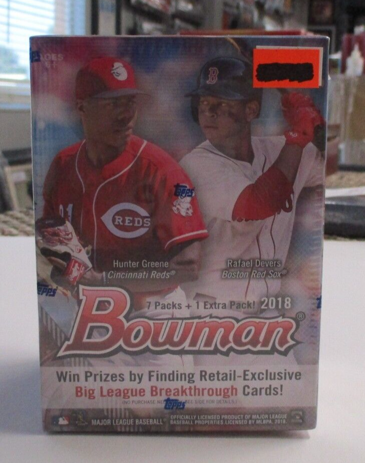 Topps Bowman 2018 Baseball Blaster Box 7 Packs + 1 Extra Pack Ohtani Rookie