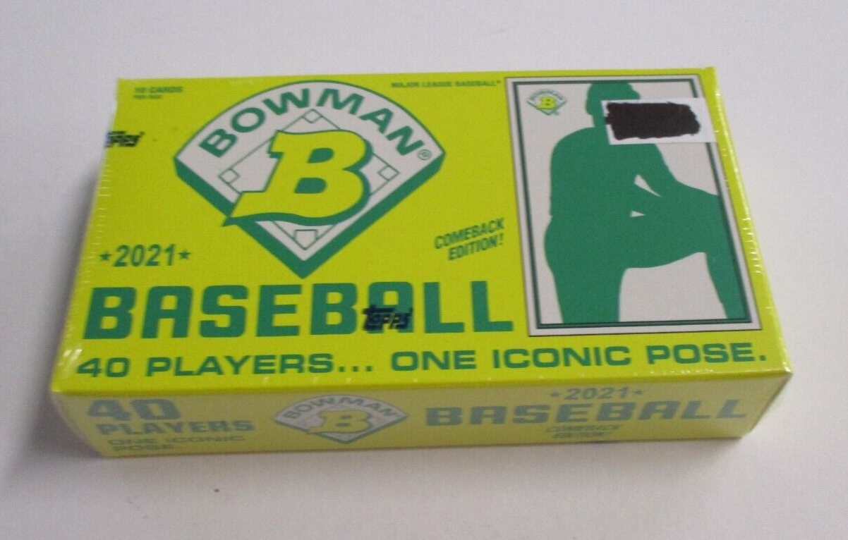 Topps X Bowman 2021 40 Players 1 Iconic Pose Wave 4 Box Sealed Trading Cards