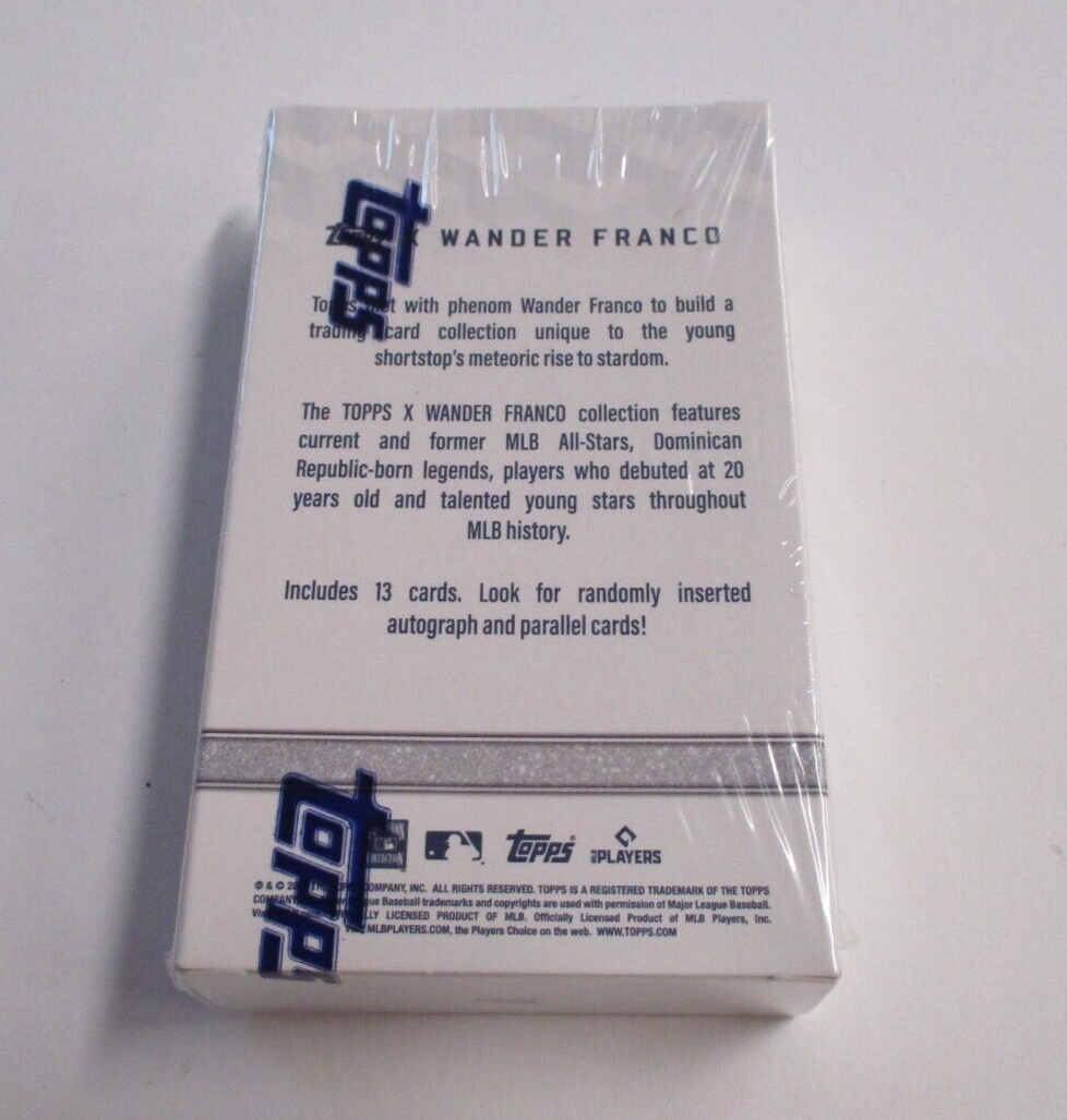 MLB Topps X  Wander Franco Sealed Trading Cards Box 1 Pack Per Box 1 Parallel