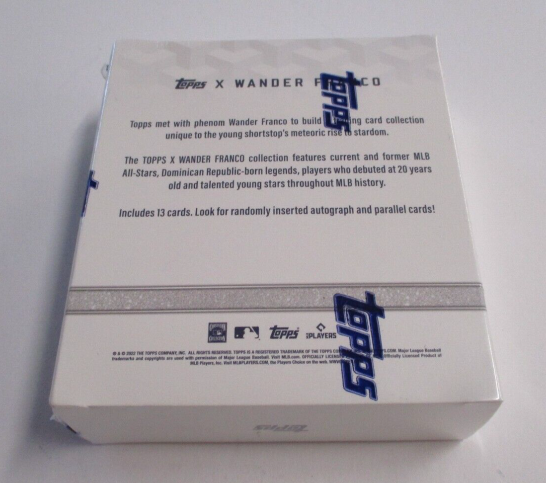 MLB Topps 2022 X Wander Franco Sealed Trading Card Box 5 Packs In Box