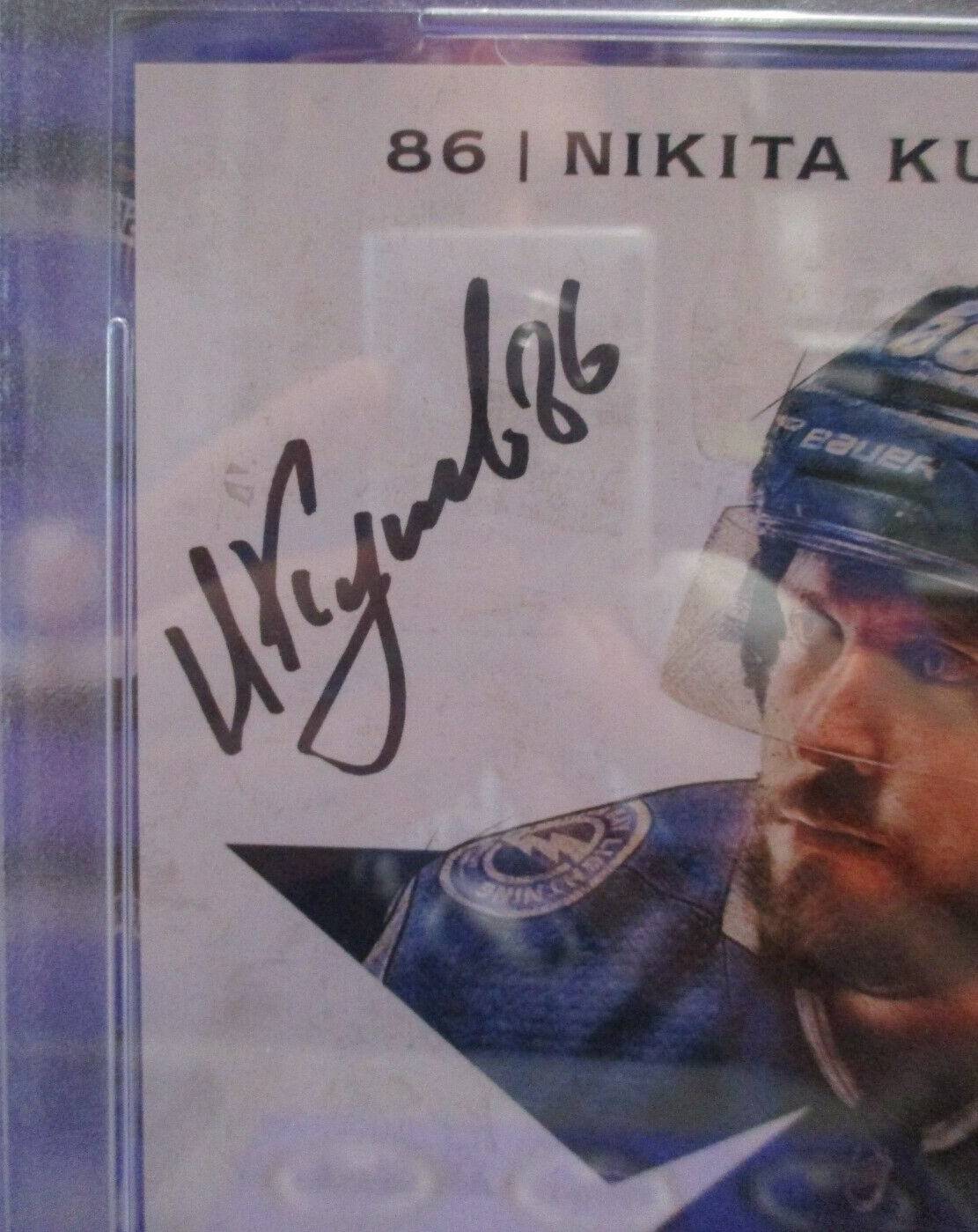 Nikita Kucherov Autographed Signed Rare 2018 AllStar 5x7 Card PSA Slab #84689032