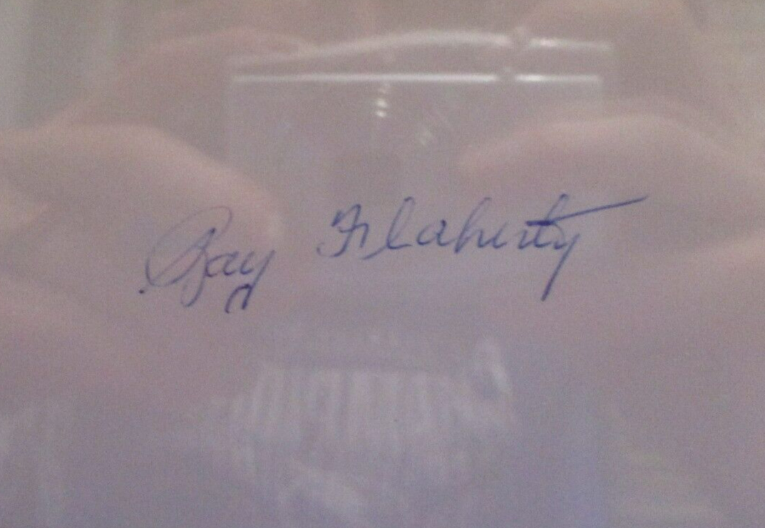 Ray Flaherty Giants HOF 1976 Autographed Signed Index Card PSA Slab #84688673