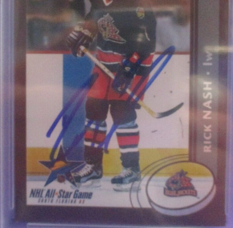 Rick Nash Autographed Signed 2002-03 Topps AS Card #5 of 6 PSA Slab #84758551