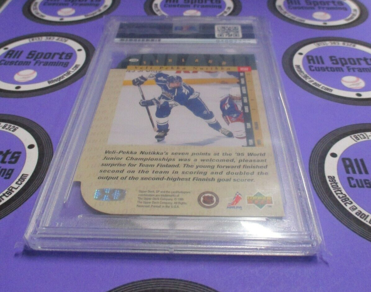 Veli Pekka Nutikka Autographed Signed 1995 Upper Deck SP Card PSA Slab #84687723