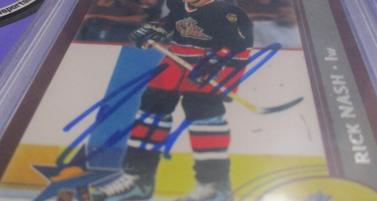 Rick Nash Autographed Signed 2002-03 Topps AS Card #5 of 6 PSA Slab #84758551