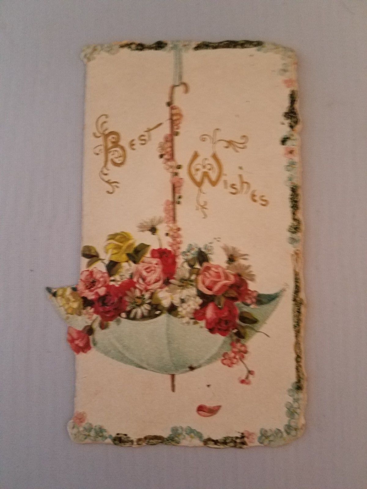 VINTAGE CHRISTMAS GREETING CARDS "BEST WISHES AND GOOD WISHES"