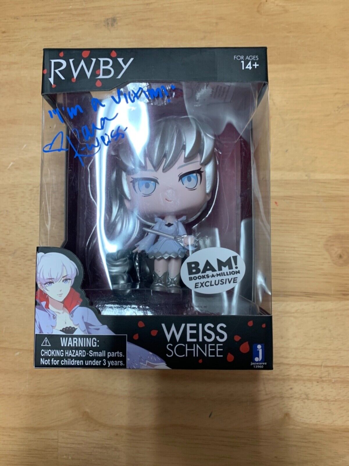 Vinyl Figure Kara Eberle “Weiss Schnee” RWBY BAM Exclusiv Autograph Beckett COA