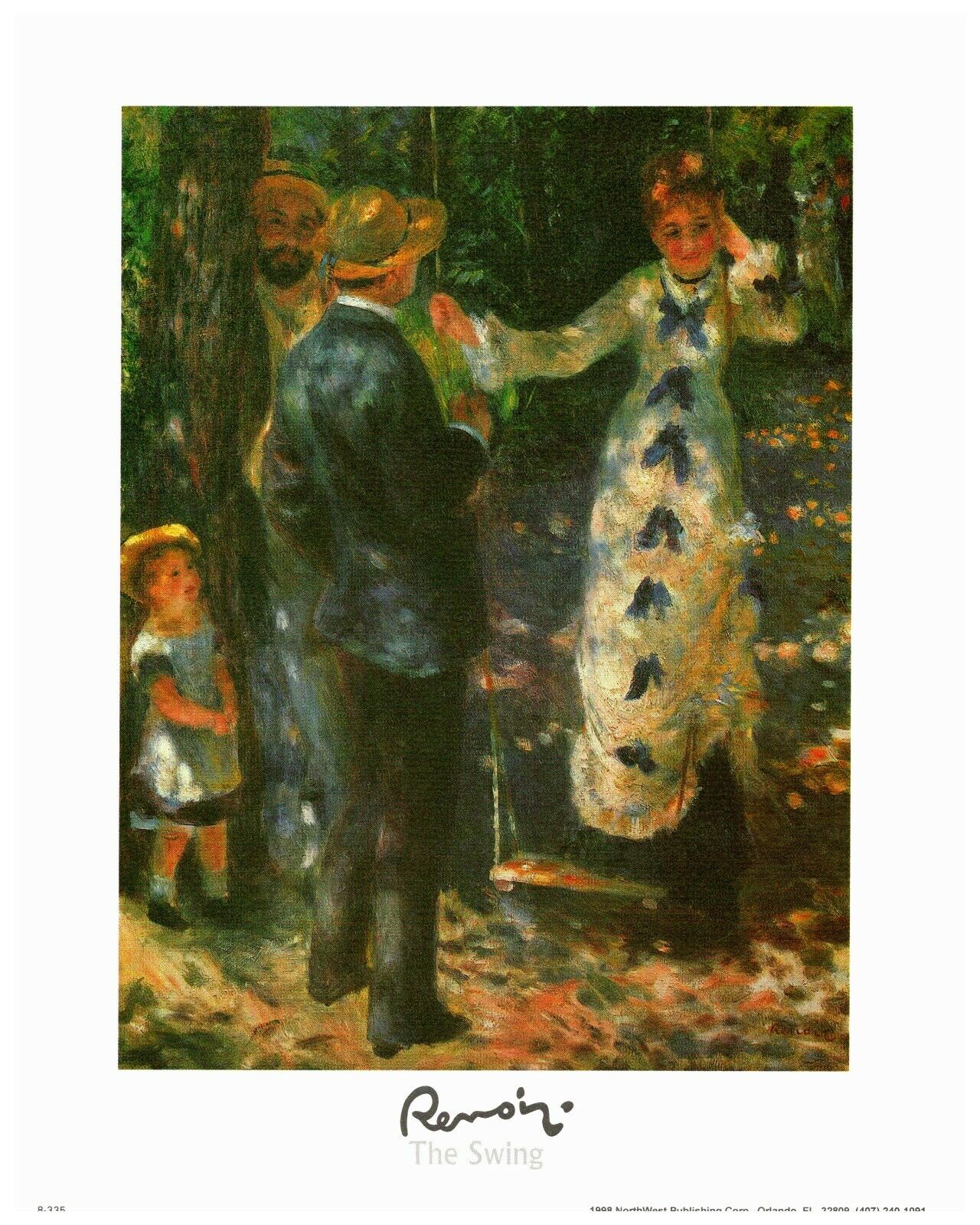 Renoir The Swing 1998 NorthWest Publishing Corp Orlando, FL 8-335 8x10