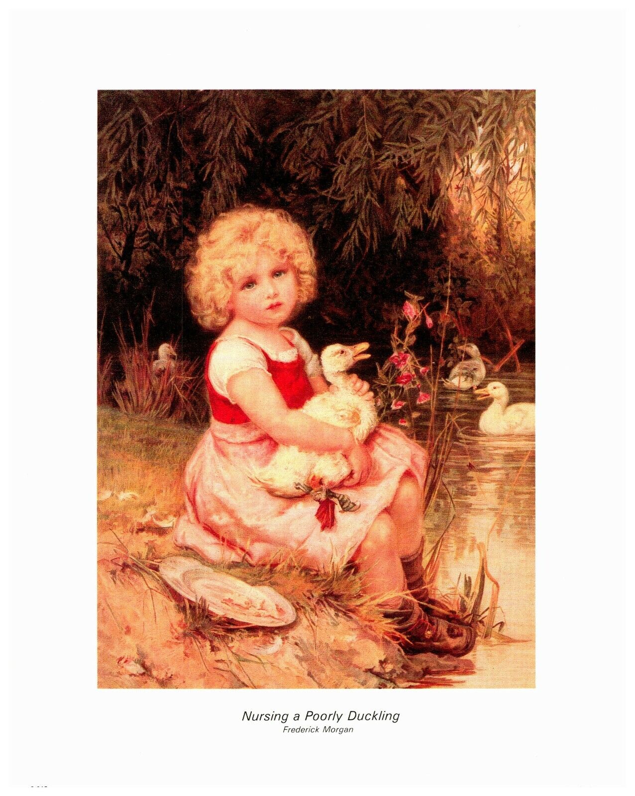 Nursing a Poorly Duckling Frederick Morgan 1999 NorthWest  8x10