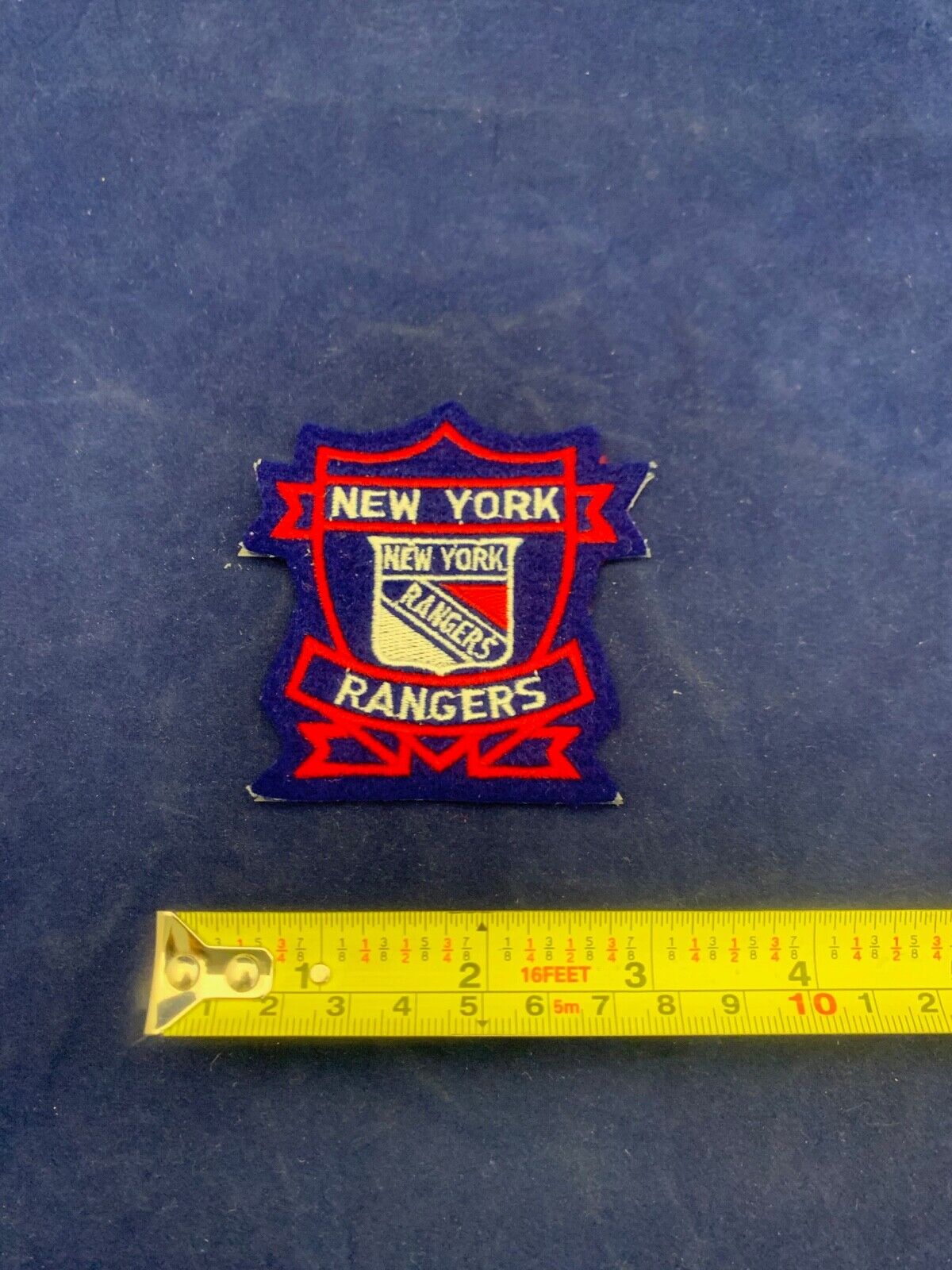 New York Rangers NHL Hockey Team Logo Patch Size 3 x 3.25 inches