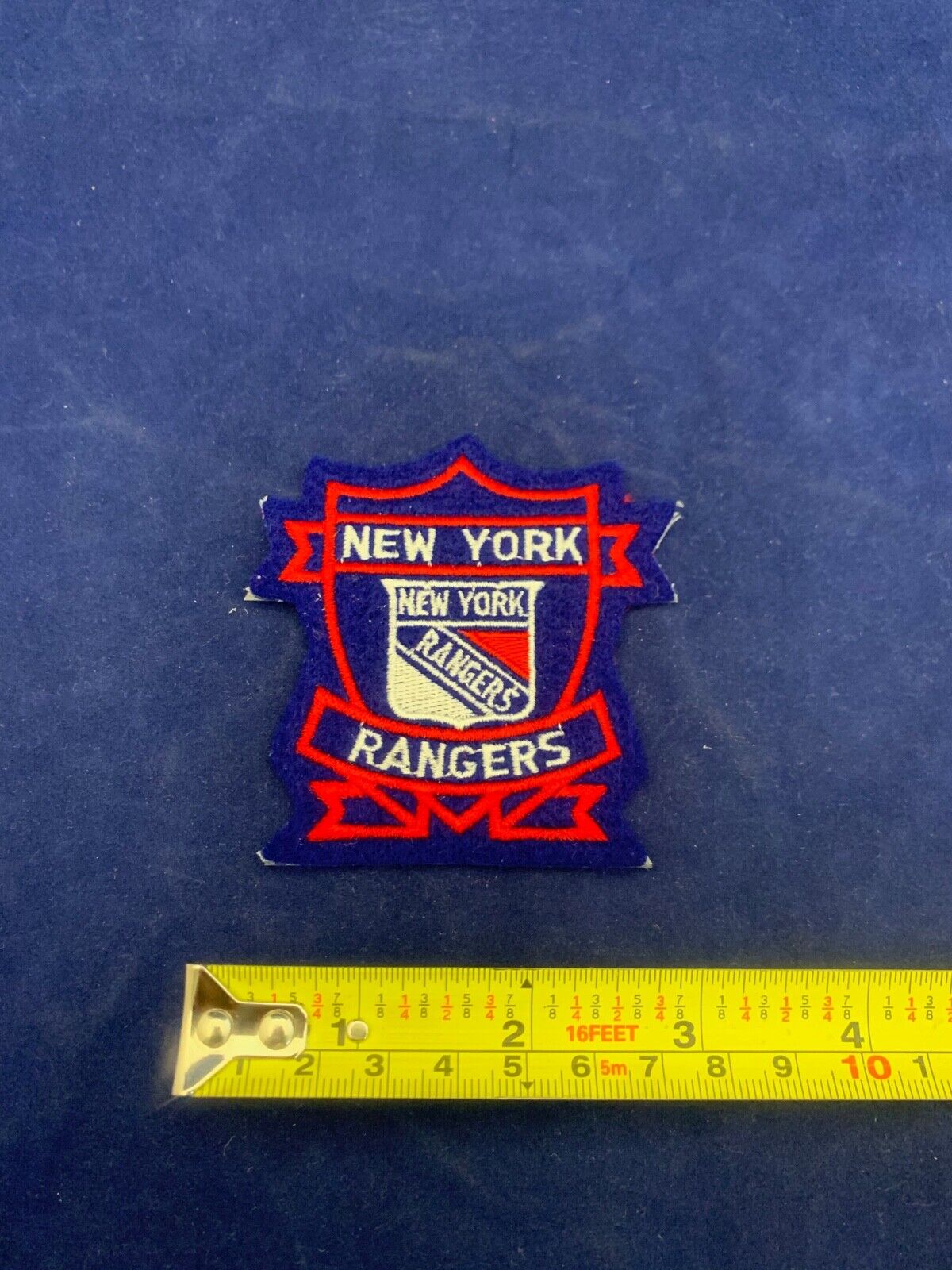 New York Rangers NHL Hockey Team Logo Patch Size 3 x 3.25 inches