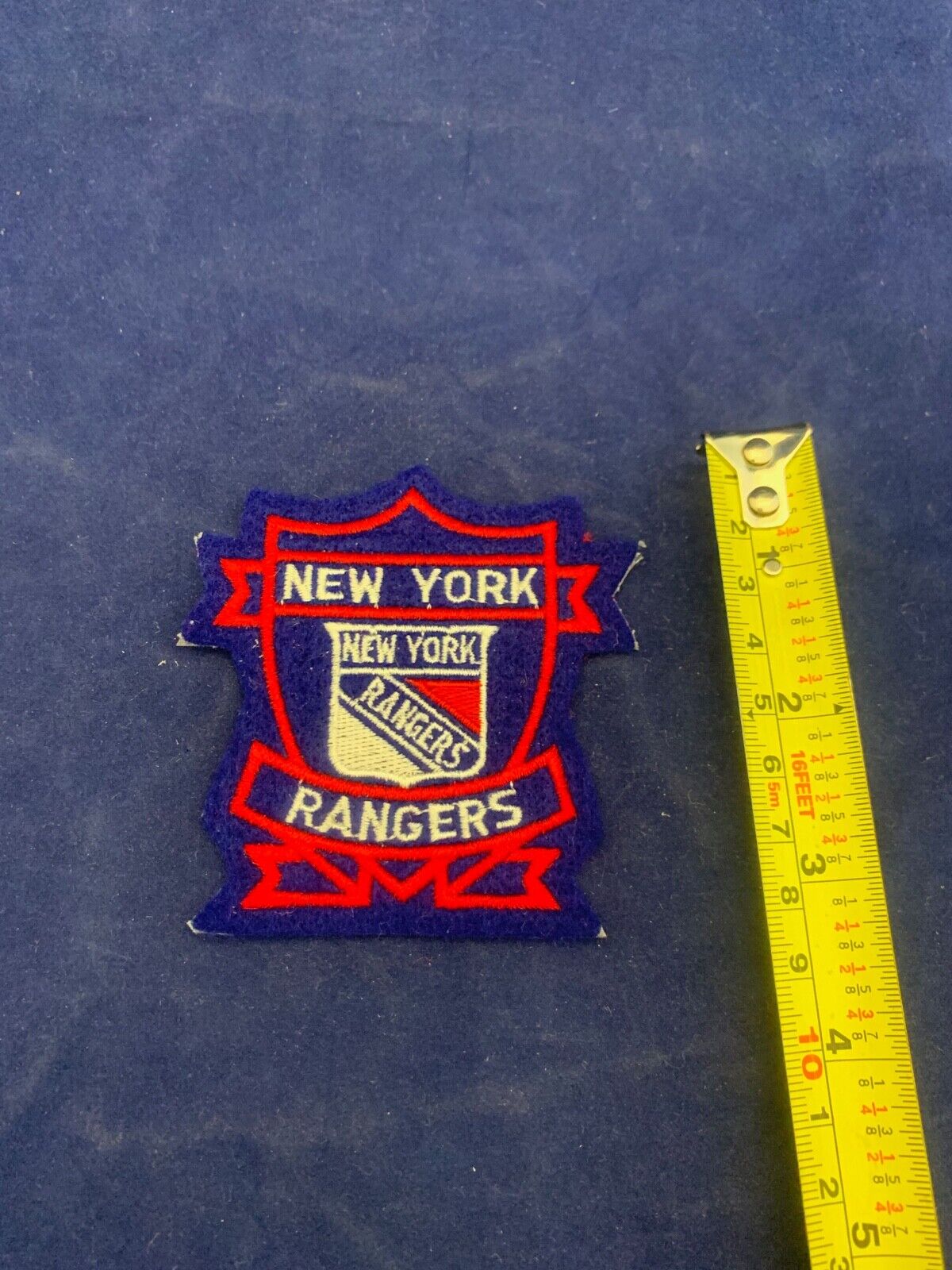 New York Rangers NHL Hockey Team Logo Patch Size 3 x 3.25 inches