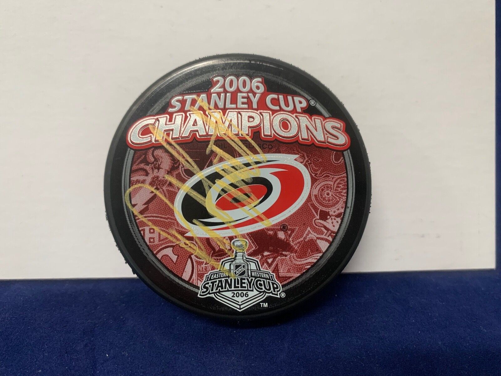 Peter Lavoliette Autographed Signed 2006 Stanley Cup Edition Puck with PSA COA