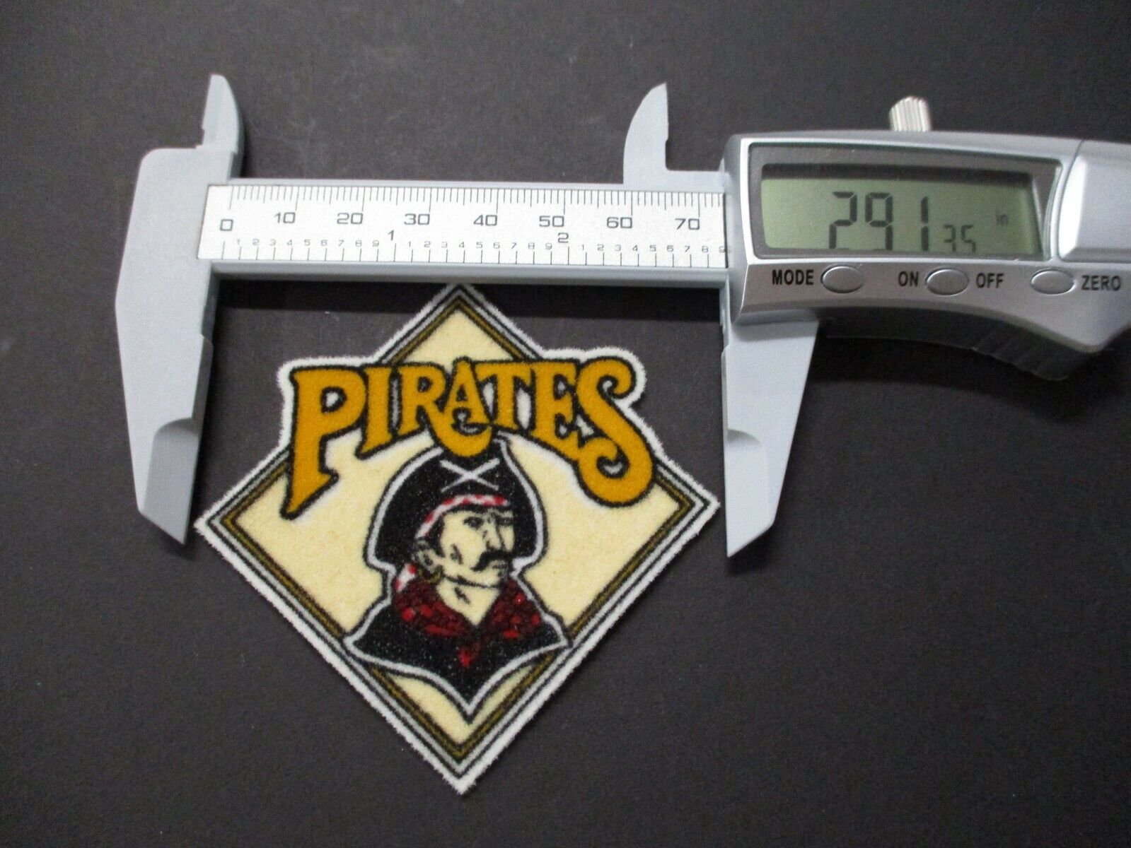 Pittsburgh Pirates Felt Patch Size 3 x 3 Inches Flimsy Light