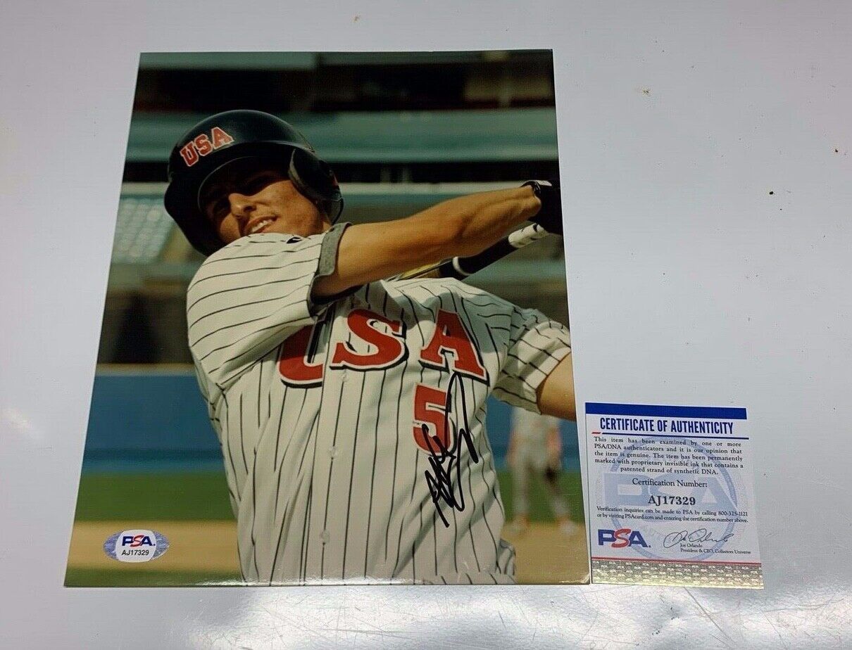 Nomar Garciaparra Team USA Autographed 8x10 Sports Photo PSA COA #AJ17329 MLB