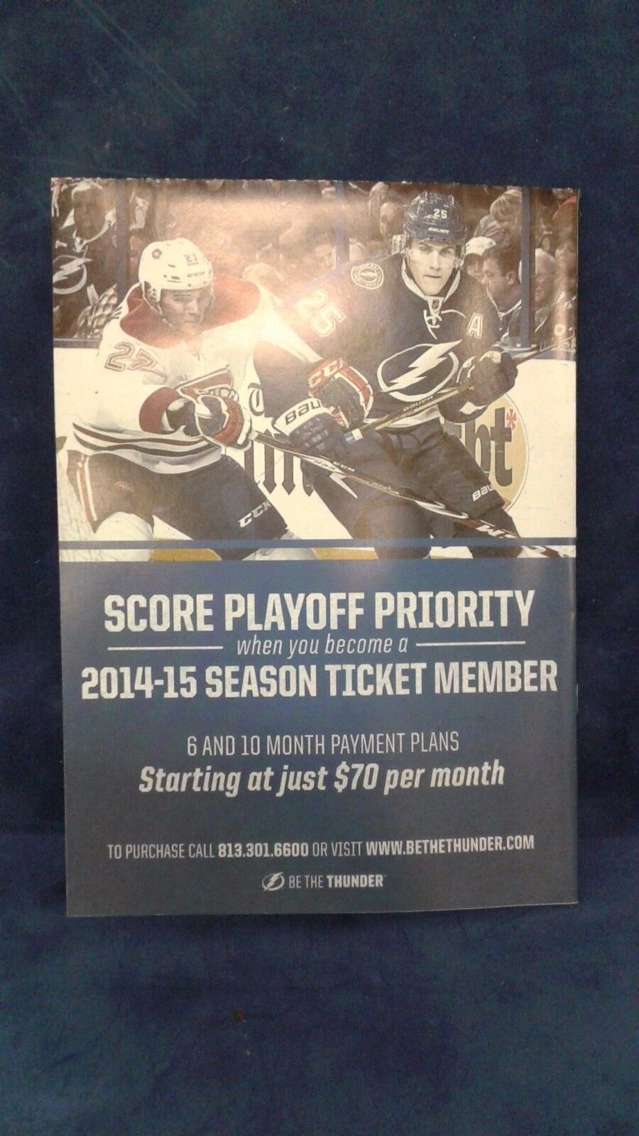 Tampa Bay Lightning 2014 Stanley Cup Playoffs Program First Round Game 1