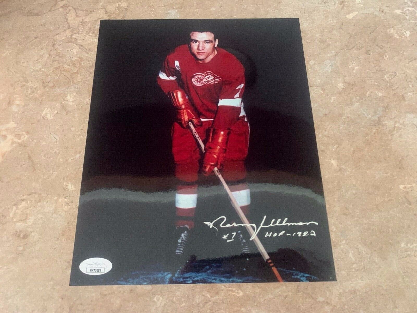 Norm Ullman Detroit Red Wings Autographed 8x10 Hockey Photo JSA COA #HH75189