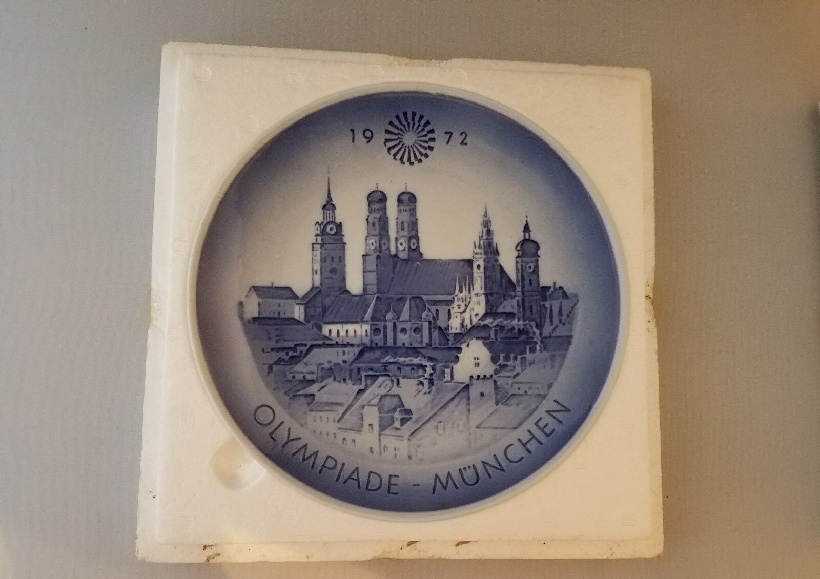 Vintage Royal Copenhagen 1972 Olympic Games Munich souvenir plate