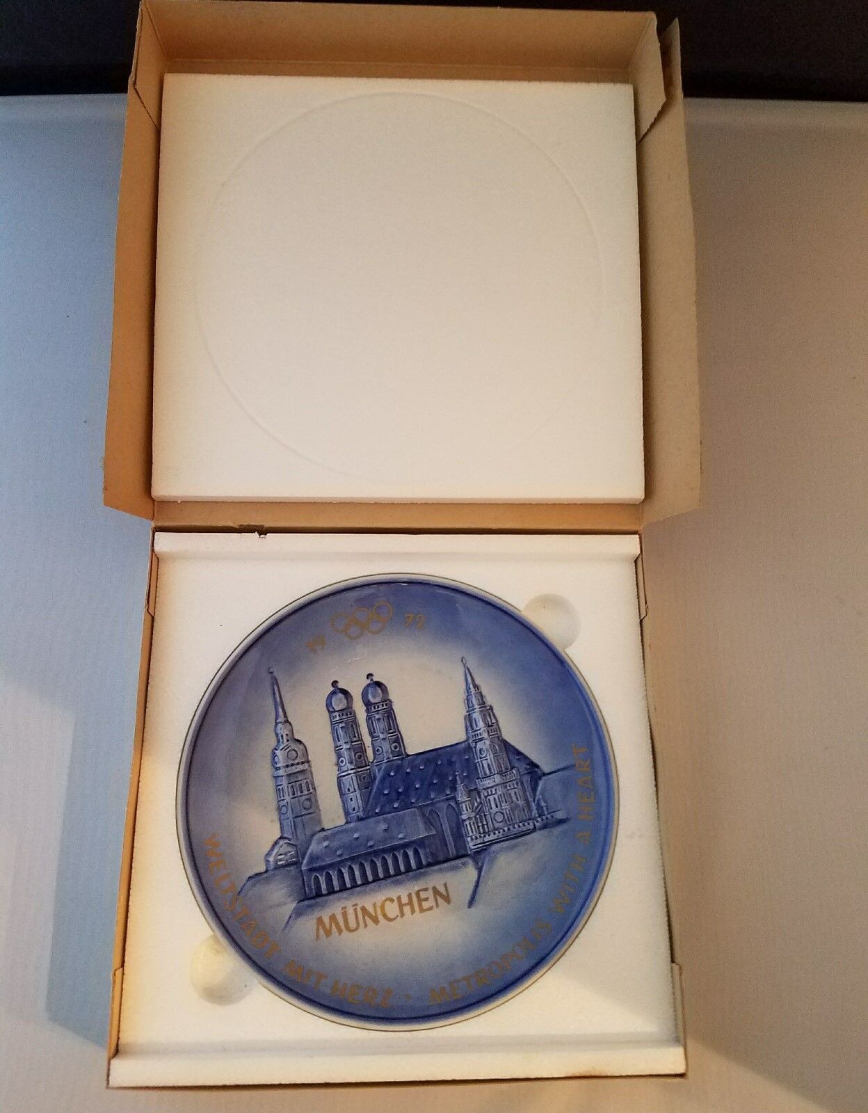 Goebel Munich 1972 Olympics Frauenkirche St Peter Collector Plate West Germany