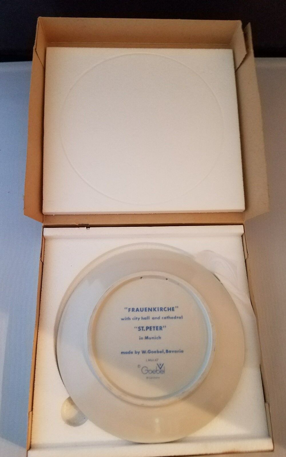 Goebel Munich 1972 Olympics Frauenkirche St Peter Collector Plate West Germany