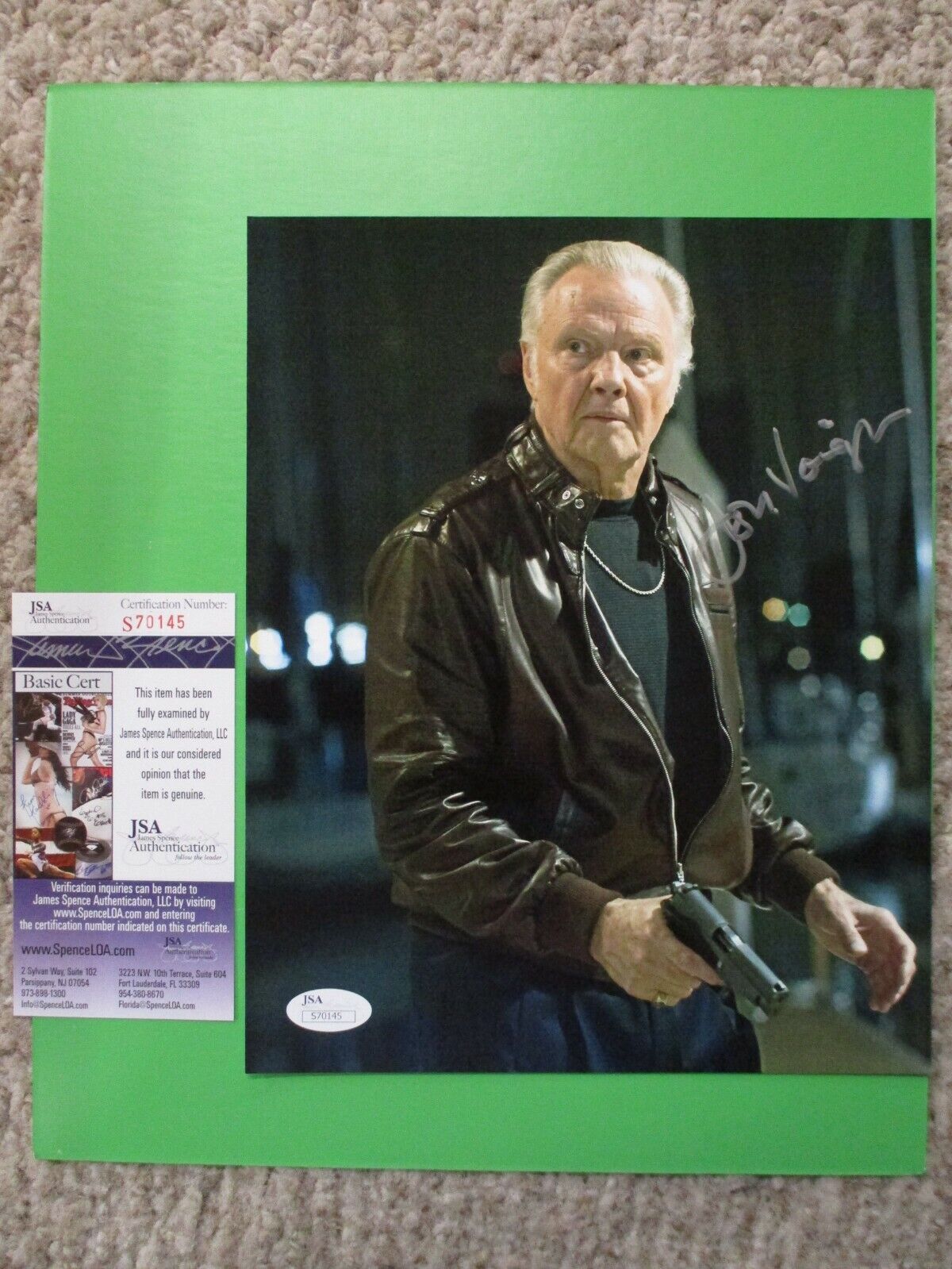 Jon Voight 24 Redemption Jonas Hodges Signed Autograph 8x10 Color Photo JSA