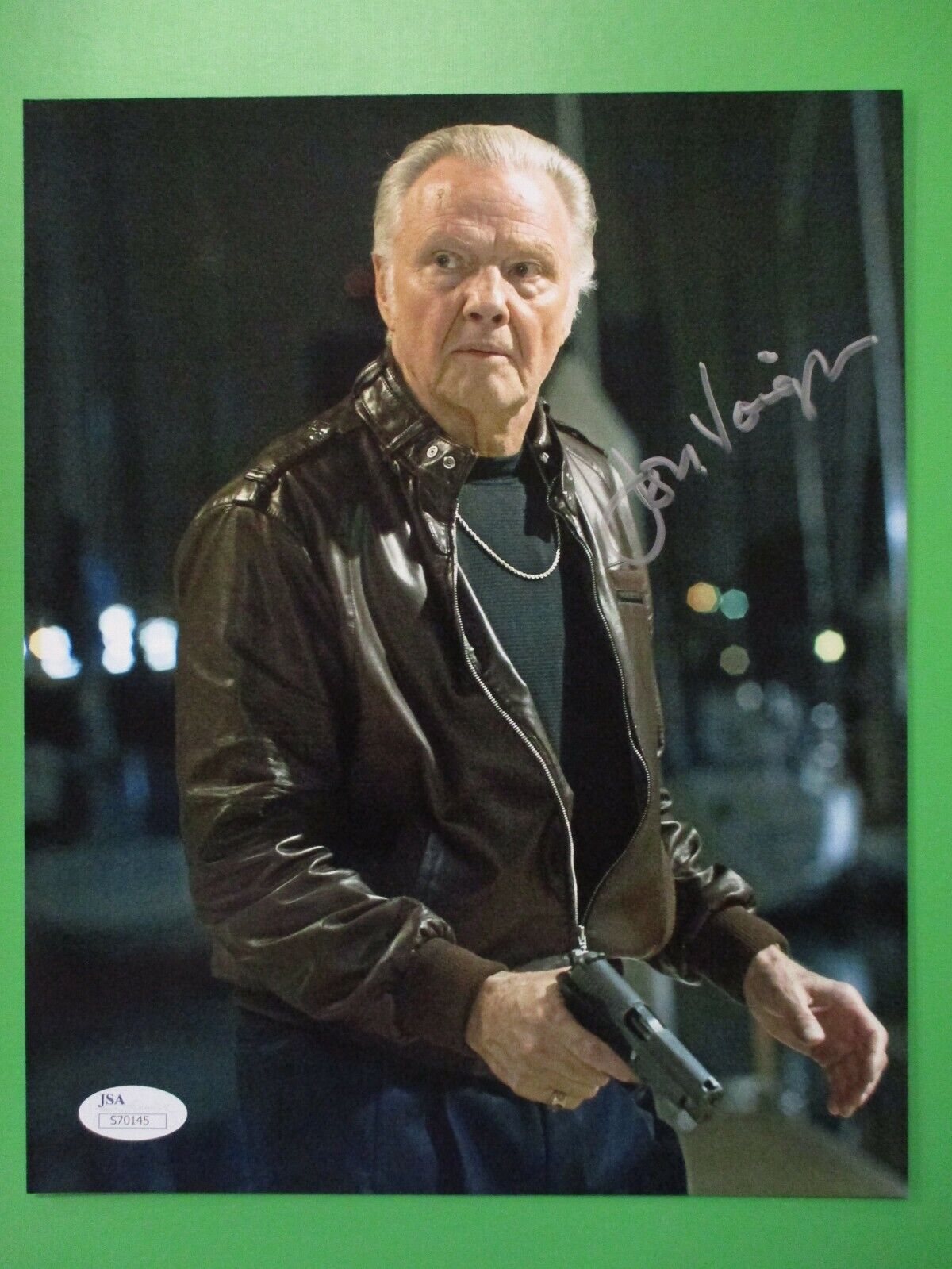 Jon Voight 24 Redemption Jonas Hodges Signed Autograph 8x10 Color Photo JSA