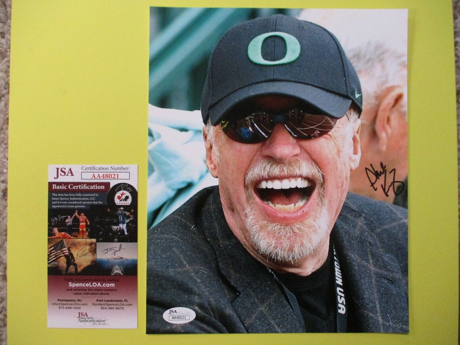 Phil Knight Nike Founder Oregon Signed Autographed 8x10 Color Photo JSA COA