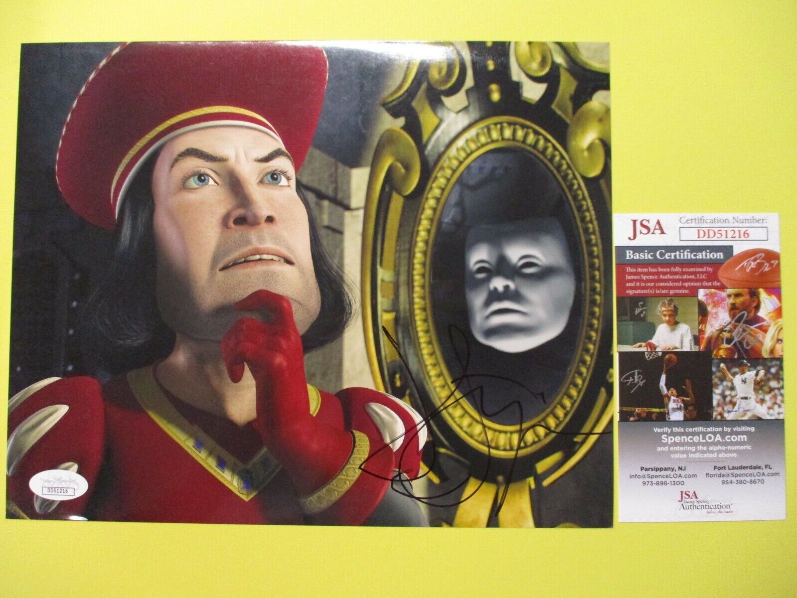 John Lithgow Shrek King Harold Signed Autographed 8x10 Color Photo JSA COA