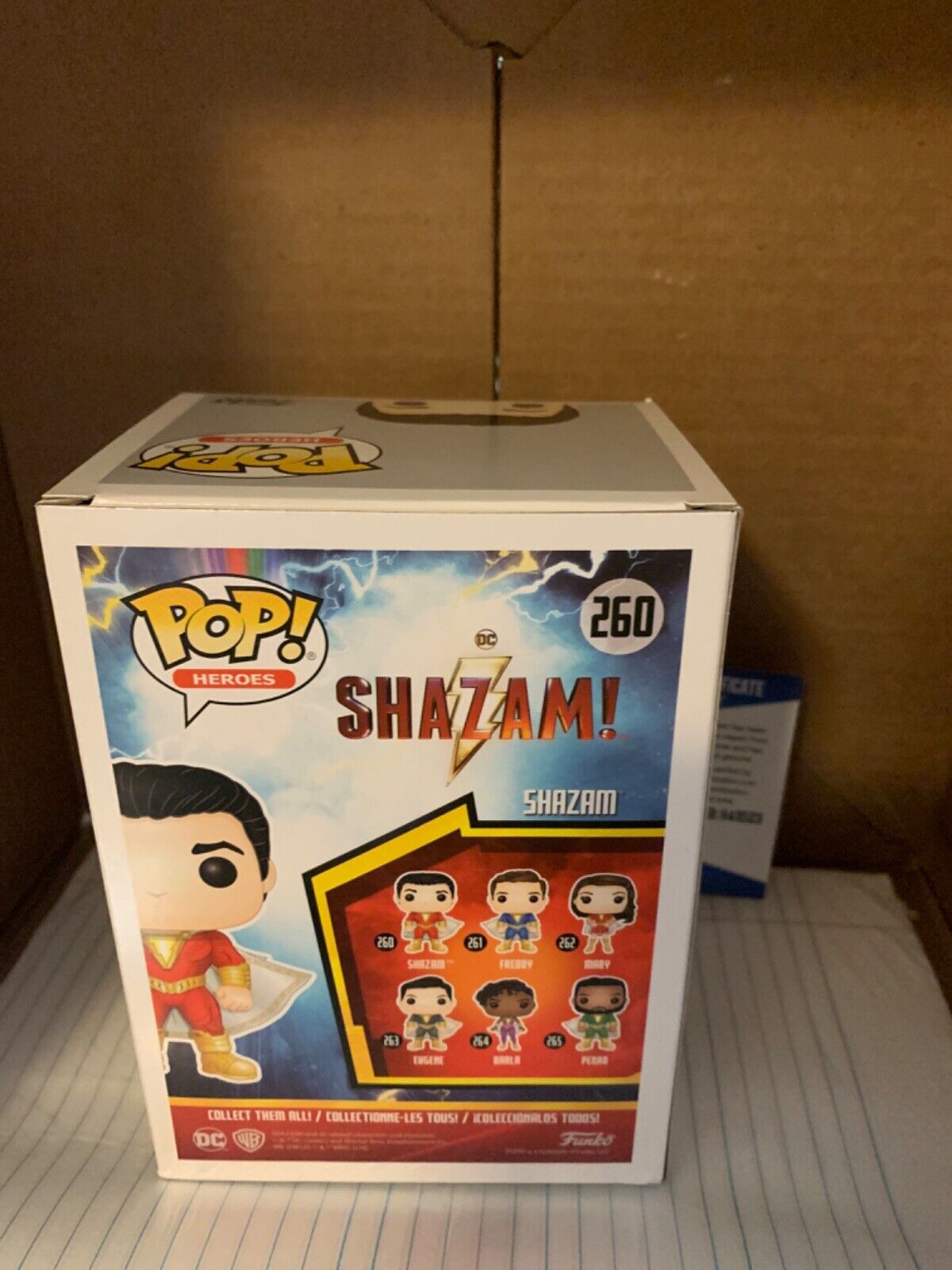 Zachary Levi Signed Funko Pop “Shazam” Certified #260 BECKETT BAS